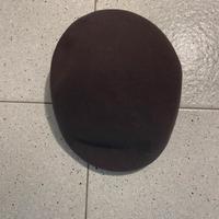 Basco donna in feltro grigio scuro