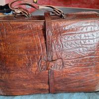  valigetta in cuoio vintage