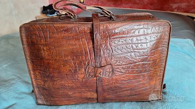  valigetta in cuoio vintage
