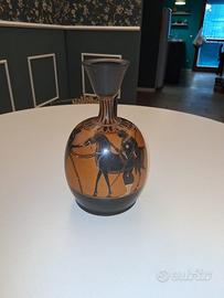 Vaso Greco Lekythos a figure nere copia museale
