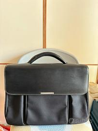 Borsa 24h Valigetta in pelle nera Ghepard