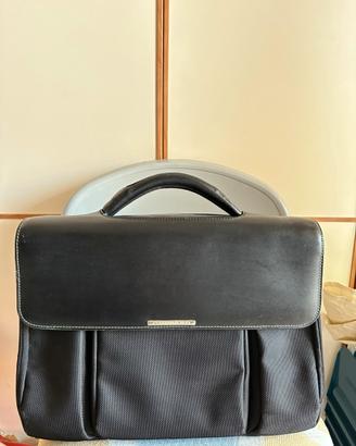 Borsa 24h Valigetta in pelle nera Ghepard