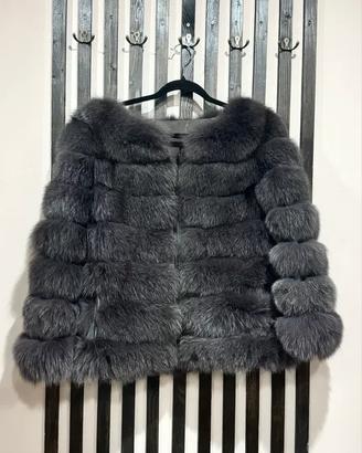 Pelliccia in vera pelliccia di volpe