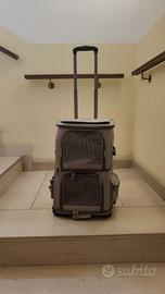 Zaino trolley FASNATI doppio scomparto con ruote