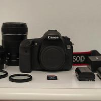 Fotocamera Canon 60D + 18-135mm e 50mm