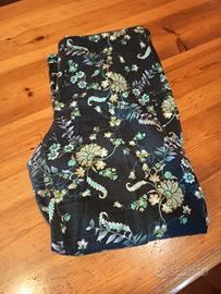 Pantaloni donna fantasia floreale elasticizzati 