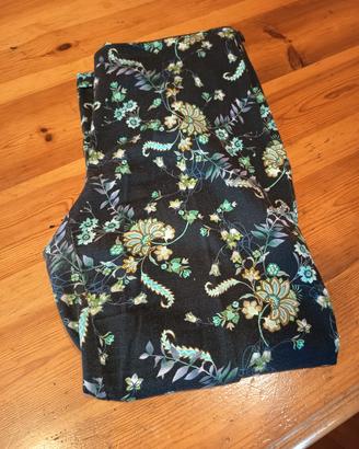 Pantaloni donna fantasia floreale elasticizzati 