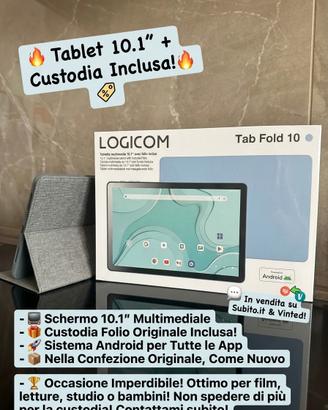 Tablet Logicom Tab Fold 10 - Nuovo - schermo 10.1"