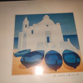 Stampa quadro M. Mazzella autografata dall'artista