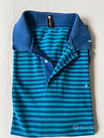 Polo SUN68  azzurro e blu marino - maniche corte