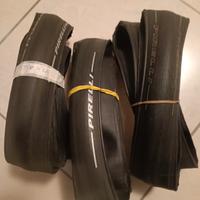 lotto 3 copertoni bici da corsa usati Pirelli 700