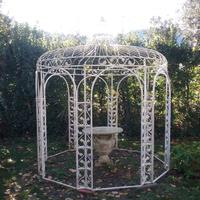 Gazebo da giardino in ferro ottagonale diam 3,50m