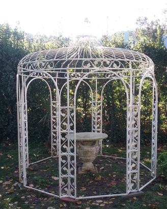 Gazebo da giardino in ferro ottagonale diam 3,50m