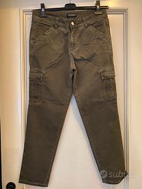 Pantalone TWIN-SET verde militare