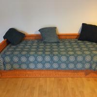 Divano letto in midollino