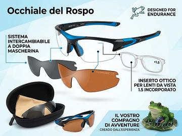 occhiali da ciclismo con lenti 1.5