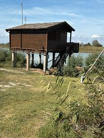 Capanno da pesca pronto all'uso