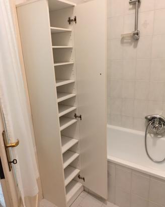 mobile con mensole per bagno, scarpiera 