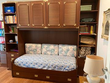 ARMADIO LIBRERIA A PONTE STILE NAVALE