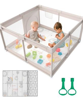 Box per bambini 120x120 con 2 maniglie e portic