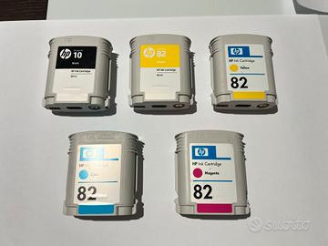 Cartucce inchiostro originale toner HP 82 e HP 10