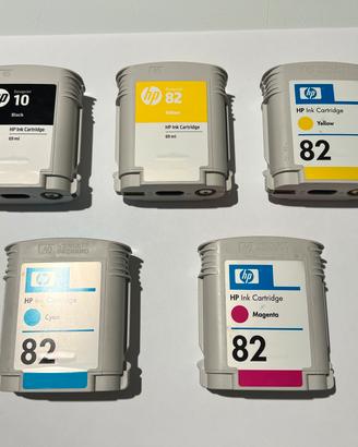 Cartucce inchiostro originale toner HP 82 e HP 10