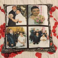 cuscino 45x45 personalizzato con 8 foto