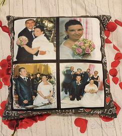 cuscino 45x45 personalizzato con 8 foto