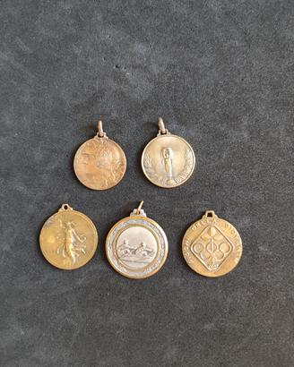 lotto di cinque medaglie 