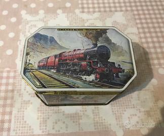 SCATOLA LATTA TRENI VINTAGE