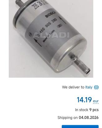 filtro carburante Alfa Audi Opel....