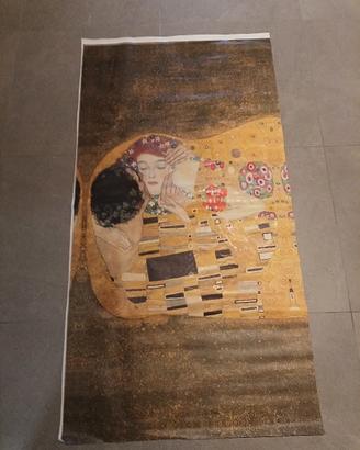 Poster su tela del famoso Bacio di klim