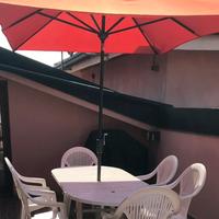 Ombrellone rettangolare arancione 2x3m