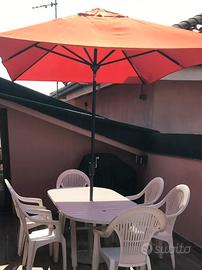 Ombrellone rettangolare arancione 2x3m