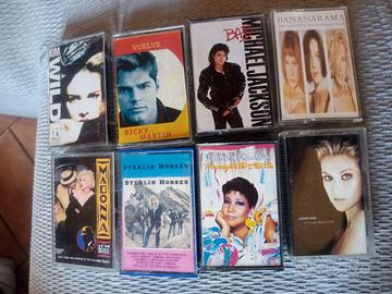 lotto 8 cassette musicali vintage