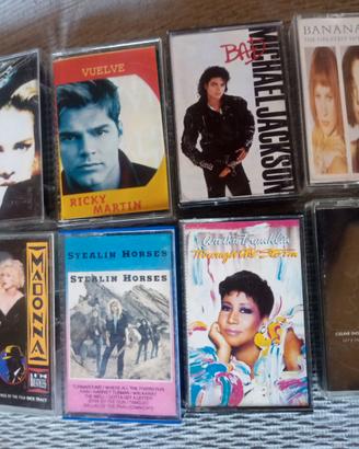 lotto 8 cassette musicali vintage