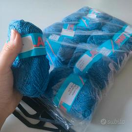 10 gomitoli cotone seta 500gr