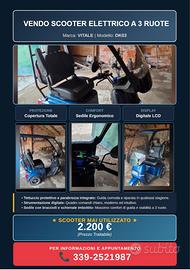 Scooter elettrico 3 ruote per anziani