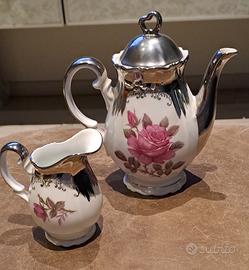 Caffettiera e bricco latte vintage