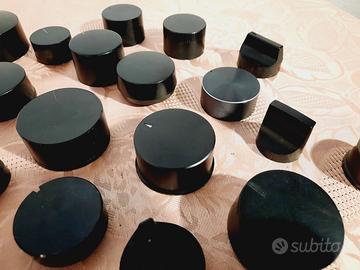 Manopole nere per amplificatori - varie misure