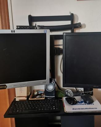 Supporto per doppio Monitor + 2 monitor 19 pollici