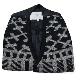 Gilet Uomo Vintage Nuovo etichetta Grigio Fantasia