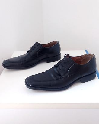 Scarpe Derby in pelle nera – Taglia 43