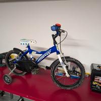 Bici da bambino 16 pollici con rotelle (2-5 anni)