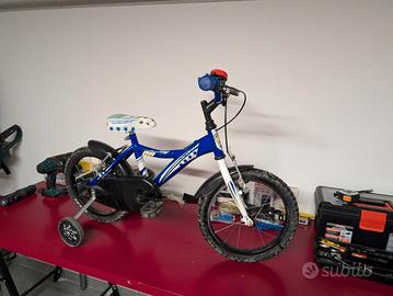 Bici da bambino 16 pollici con rotelle (2-5 anni)