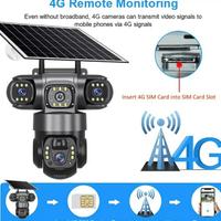 telecamera videosorveglianza con 4 obiettivi 