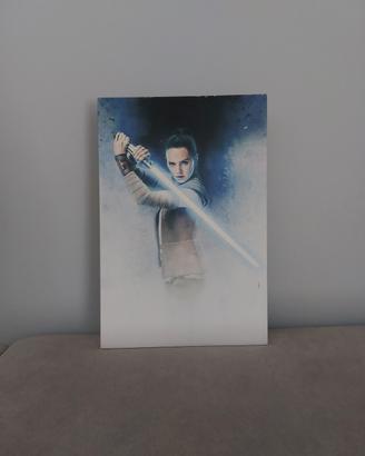 Star Wars: l'ultimo jedi tela illuminata di Rey