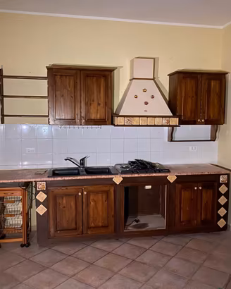cucina in finta muratura 