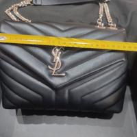 Borsa in pelle nera Yves Saint Laurent Nuova 
