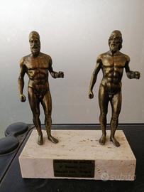 Statue riproduzione Bronzi Riace vintage anni 80 